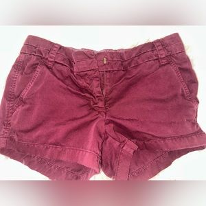 Red Cotten shorts. Size 0